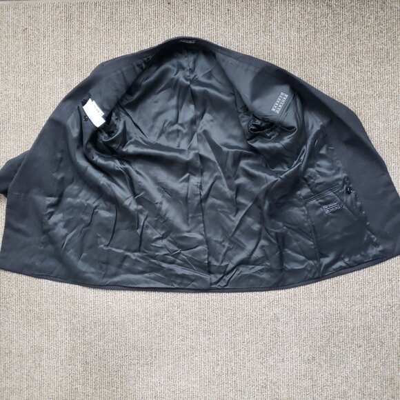 VTG Mani Giorgio Armani Suit 40R Barneys Charcoal Double Breasted Pleated Pants - Picture 5 of 16